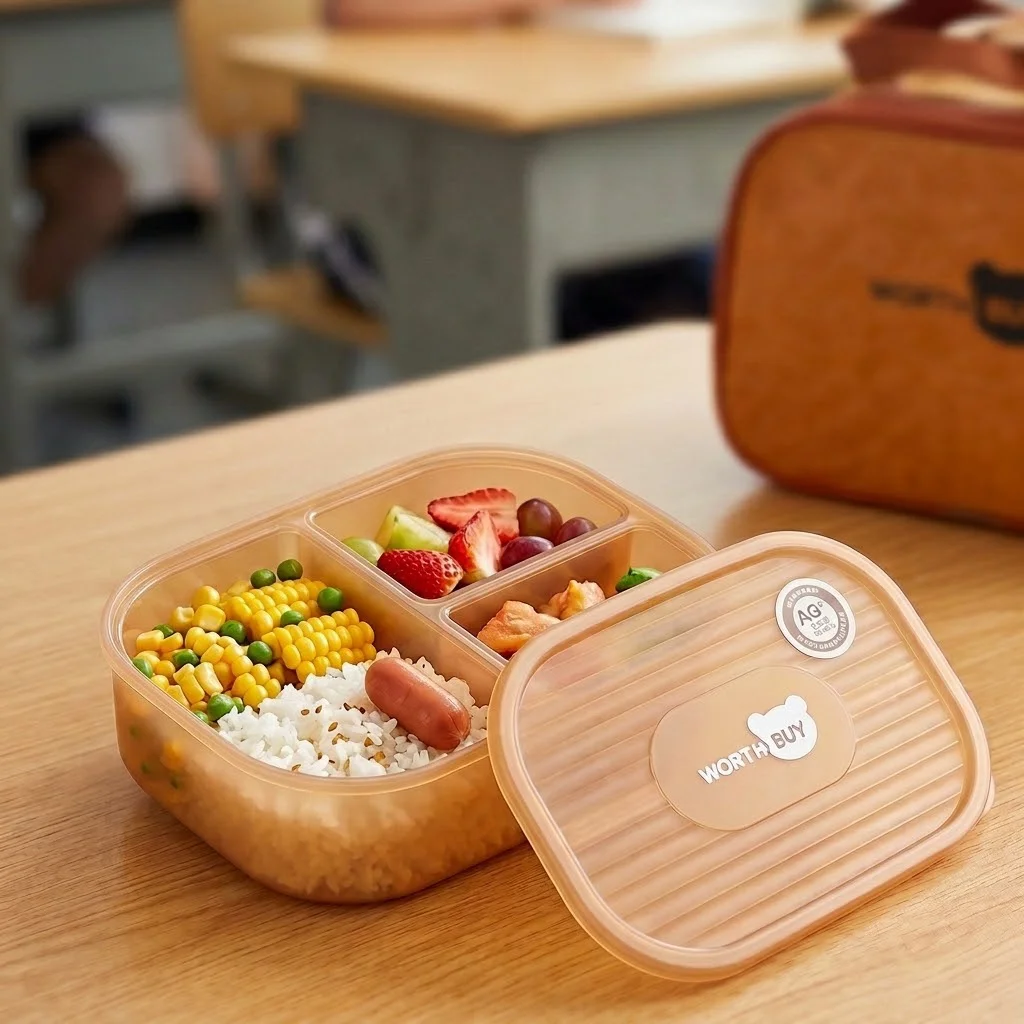 Meal Prep Or Prep Meal - علبة طعام بلاستيكية بنتو للطلاب والأطفال،