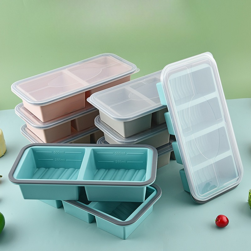 قوالب سيليكون للتجميد، صواني س - مراجعة Meal Prep Template وسعره