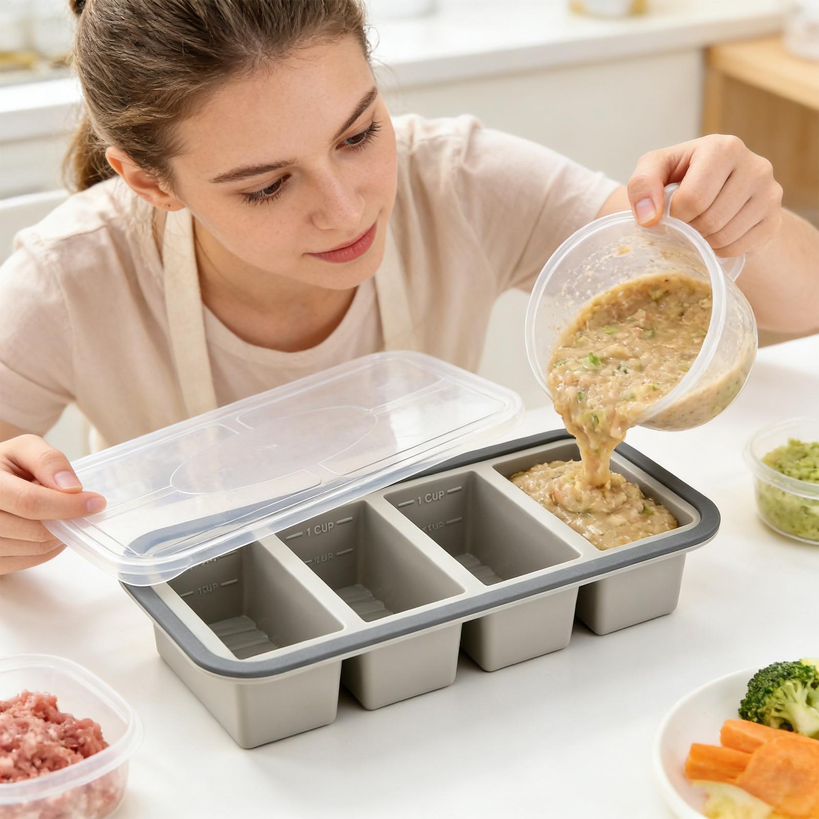قوالب سيليكون للفريزر سهلة الإ - مراجعة Meal Prep Template وسعره