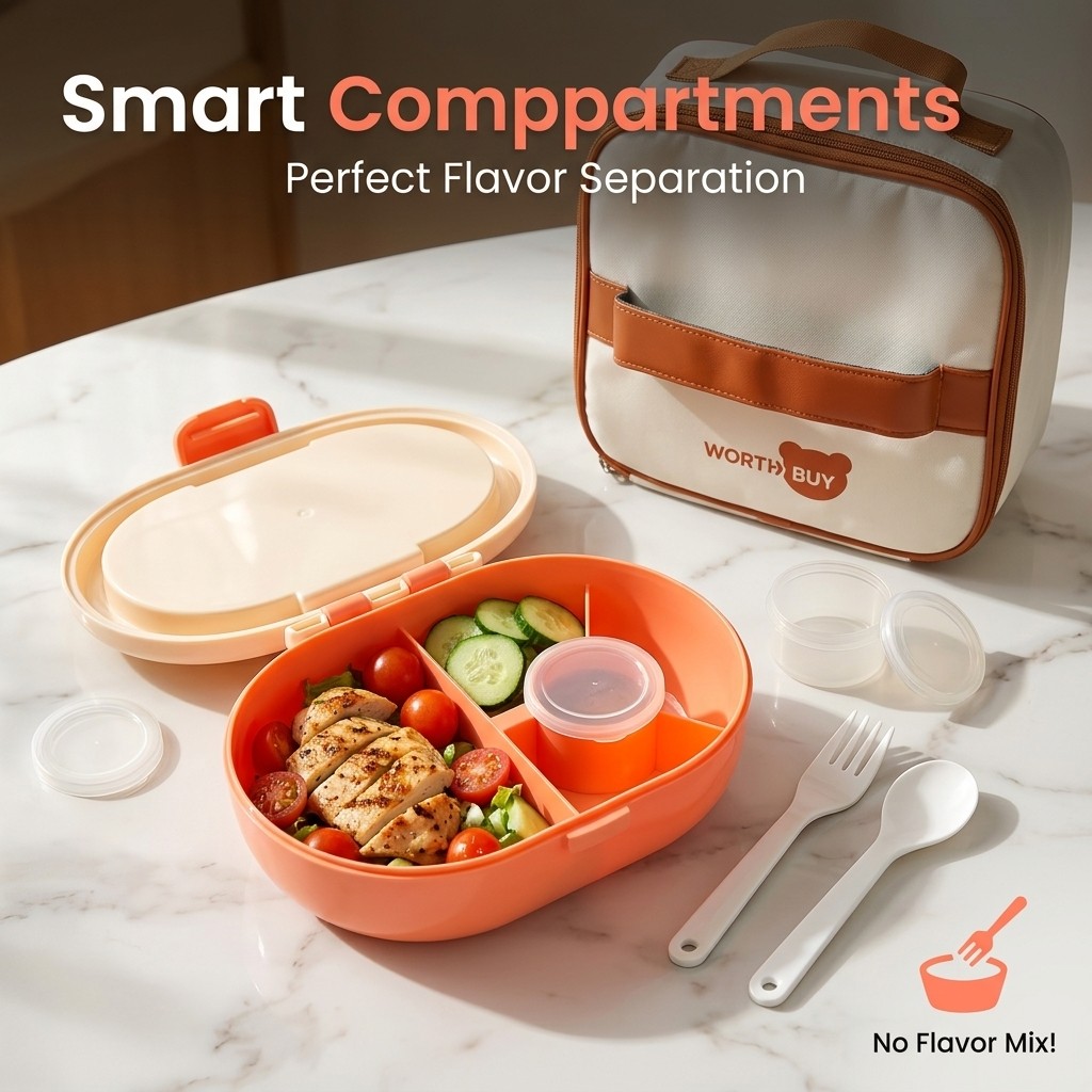 علبة طعام بلاستيكية بنتو مع أق - مراجعة Meal Prep Or Prep Meal وسعره